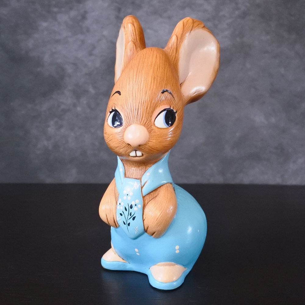 Vintage Early Pendelfin Jean Walmsley Father Rabbit Hand Painted Figurine